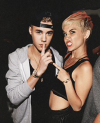 Miley Cyrus si Justin Bieber, noul cuplu-surpriza al Hollywoodului?