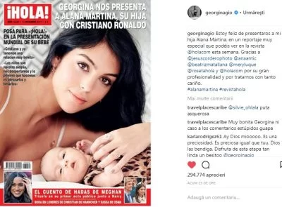 Iubita si fiica lui Cristiano Ronaldo au aparut pe coperta HOLA